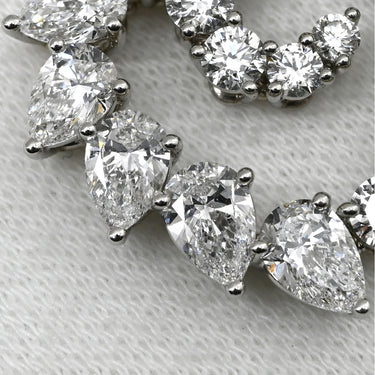 ハリーウィンストン Harry Winston オープンクラスター ダイヤ ハート ラージ PEDPHSLGOC プラチナシルバー Pt950 ダイヤモンド ネックレス