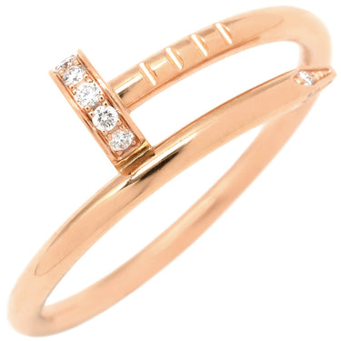 カルティエ Cartier ジュストアンクル SM ダイヤ B4244800 ピンクゴールド K18PG ダイヤモンド #55(JP15) リング 指輪 18K 750AU 釘モチーフ 15号