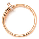 カルティエ Cartier ジュストアンクル SM ダイヤ B4244800 ピンクゴールド K18PG ダイヤモンド #55(JP15) リング 指輪 18K 750AU 釘モチーフ 15号