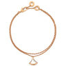 ブルガリ BVLGARI ドリーム 358422 ローズゴールド K18RG ホワイトマザーオブパール #SM ブレスレット Wチェーン Au750 18K RG シェル SM