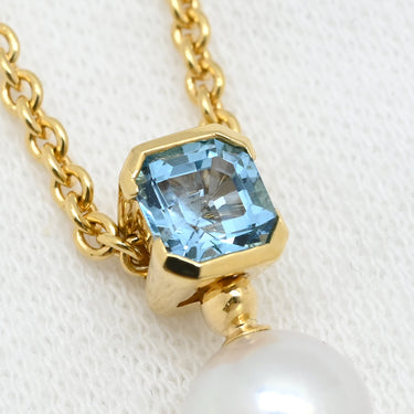 ブルガリ BVLGARI アレグラ マルチカラー イエローゴールド×マルチカラー K18YG ダイヤモンド パール マルチストーン ネックレス Au750 18K 18金 パール ダイヤモンド