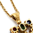 ブルガリ BVLGARI アレグラ マルチカラー イエローゴールド×マルチカラー K18YG ダイヤモンド パール マルチストーン ネックレス BVLGARI パール ダイヤ ペンダント 18K 750YG