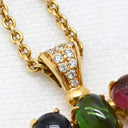 ブルガリ BVLGARI アレグラ マルチカラー イエローゴールド×マルチカラー K18YG ダイヤモンド パール マルチストーン ネックレス BVLGARI パール ダイヤ ペンダント 18K 750YG
