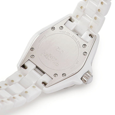 腕時計 シャネル CHANEL J12 H1628 クオーツ レディース 純正12Pダイヤ 白セラミック ホワイト
