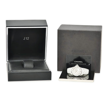 腕時計 シャネル CHANEL J12 H1628 クオーツ レディース 純正12Pダイヤ 白セラミック ホワイト