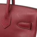 エルメス HERMES バーキン30 ルージュヴィフ ジョナサン ハンドバッグ シルバー金具 赤