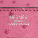 エルメス HERMES バーキン25 フューシャピンク オーストリッチ ハンドバッグ シルバー金具