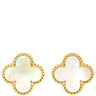 ヴァンクリーフアーペル Van Cleef & Arpels ヴィンテージ アルハンブラ VCARA44100 ホワイト×イエローゴールド K18YG マザーオブパール ピアス 白 750YG 18K