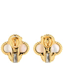 ヴァンクリーフアーペル Van Cleef & Arpels ヴィンテージ アルハンブラ VCARA44100 ホワイト×イエローゴールド K18YG マザーオブパール ピアス 白 750YG 18K