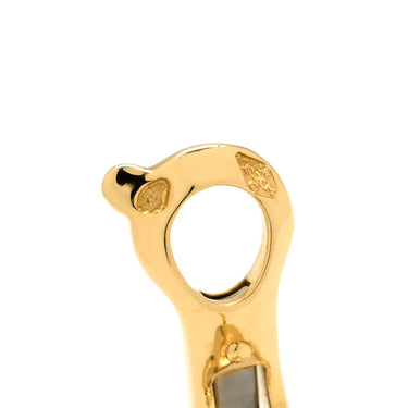 ヴァンクリーフアーペル Van Cleef & Arpels ヴィンテージ アルハンブラ VCARA44100 ホワイト×イエローゴールド K18YG マザーオブパール ピアス 白 750YG 18K