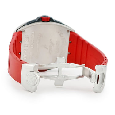 腕時計 フランクミュラー FRANCK MULLER スカファンダー 43 SKF 43 SC DT TTBR TT ER 自動巻き メンズ ブラック レッド デイト