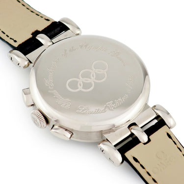 腕時計 オメガ OMEGA オリンピック オフィシャル タイムキーパー 522.53.38.50.04.001 自動巻き メンズ K18WG無垢 青針 限定