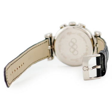 腕時計 オメガ OMEGA オリンピック オフィシャル タイムキーパー 522.53.38.50.04.001 自動巻き メンズ K18WG無垢 青針 限定