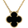 ヴァンクリーフアーペル Van Cleef & Arpels ヴィンテージ アルハンブラ ペンダント VCARA45800 ブラック×イエローゴールド K18YG オニキス ネックレス 黒 750 18K オニキス