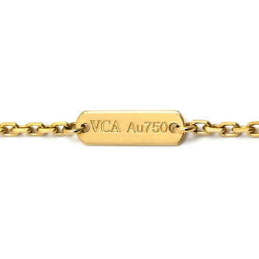 ヴァンクリーフアーペル Van Cleef & Arpels ヴィンテージ アルハンブラ ペンダント VCARA45800 ブラック×イエローゴールド K18YG オニキス ネックレス 黒 750 18K オニキス