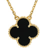 ヴァンクリーフアーペル Van Cleef & Arpels ヴィンテージ アルハンブラ VCARA45800 ブラック×イエローゴールド K18YG オニキス ネックレス Au750 18K 18金 黒 オニキス