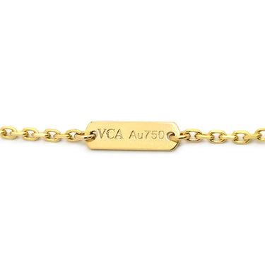 ヴァンクリーフアーペル Van Cleef & Arpels ヴィンテージ アルハンブラ VCARA45800 ブラック×イエローゴールド K18YG オニキス ネックレス Au750 18K 18金 黒 オニキス