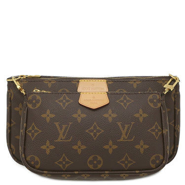 ルイヴィトン LOUIS VUITTON ミュルティ ポシェット アクセソワール M44813 カーキ モノグラムキャンバス ショルダーバッグ ゴールド金具 ポーチ