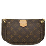 ルイヴィトン LOUIS VUITTON ミュルティ ポシェット アクセソワール M44813 カーキ モノグラムキャンバス ショルダーバッグ ゴールド金具 ポーチ