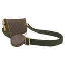 ルイヴィトン LOUIS VUITTON ミュルティ ポシェット アクセソワール M44813 カーキ モノグラムキャンバス ショルダーバッグ ゴールド金具 ポーチ