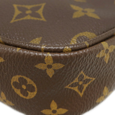 ルイヴィトン LOUIS VUITTON ミュルティ ポシェット アクセソワール M44813 カーキ モノグラムキャンバス ショルダーバッグ ゴールド金具 ポーチ