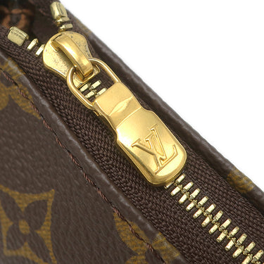 ルイヴィトン LOUIS VUITTON ミュルティ ポシェット アクセソワール M44813 カーキ モノグラムキャンバス ショルダーバッグ ゴールド金具 ポーチ