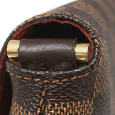 ルイヴィトン LOUIS VUITTON ミュゼット サルサ ロングストラップ N51300 ダミエエベヌ ダミエキャンバス ショルダーバッグ ゴールド金具 茶 斜め掛け
