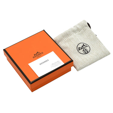 エルメス HERMES ポップアッシュ Hピアス ミニ バイカラー マロングラッセ×ホワイト メタル エナメル ピアス ピンクゴールド金具 新品 未使用 Hモチーフ