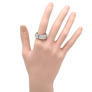 ブルガリ BVLGARI パレンテシリング ホワイトゴールド K18WG リング 指輪 K18WG 750WG 18金 16.5号