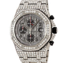 腕時計 オーデマピゲ AUDEMARS PIGUET ロイヤルオーク オフショア クロノ 26170TI.OO.1000TI.01 自動巻き メンズ ダイヤ グレー デイト 赤針