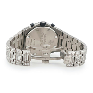 腕時計 オーデマピゲ AUDEMARS PIGUET ロイヤルオーク オフショア クロノ 26170TI.OO.1000TI.01 自動巻き メンズ ダイヤ グレー デイト 赤針