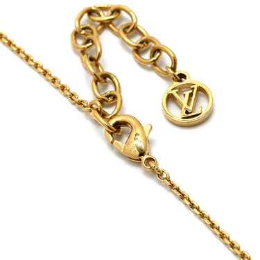 ルイヴィトン LOUIS VUITTON プティ ルイ M00374 ゴールド GP ストラス ブレスレット LVサークル モノグラムフラワー