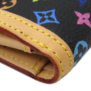 ルイヴィトン LOUIS VUITTON ポルトモネ ビエ カルトクレディ M92984 ノワール モノグラムマルチカラー レザー 二つ折り財布 ゴールド金具 Wホック