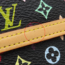 ルイヴィトン LOUIS VUITTON ポルトモネ ビエ カルトクレディ M92984 ノワール モノグラムマルチカラー レザー 二つ折り財布 ゴールド金具 Wホック