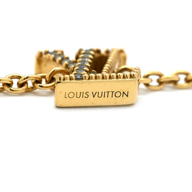 ルイヴィトン LOUIS VUITTON LV アイコニック M00587 ゴールド GP ストラス ブレスレット LVサークル モノグラムフラワー