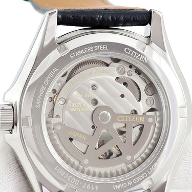 腕時計 シチズン CITIZEN コレクション メカニカル オープンハート NP1011-08A 自動巻き メンズ OH済 スモールセコンド 青針