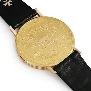 腕時計 ヴァシュロン・コンスタンタン VACHERON CONSTANTIN コイン ウォッチ 33059/000J-0000 手巻き メンズ OH済 K18YG無垢 20ドル 1904年