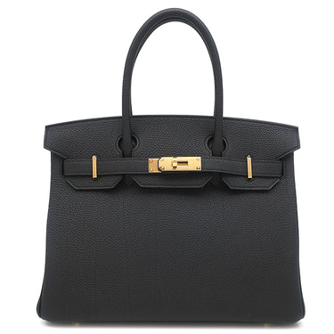エルメス HERMES バーキン30 ブラック トゴ ハンドバッグ ゴールド金具 新品 未使用 黒