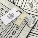 エルメス HERMES カレ140 カレジェアン ホワイト×ブラック カシミヤ シルク ストール 新品 未使用 【シュヴァル ドゥ クール バンダナ】