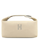 エルメス HERMES ブリッド ア ブラック PM ナチュラル トワルアッシュ ポーチ シルバー金具 新品 未使用 バニティ トワルH