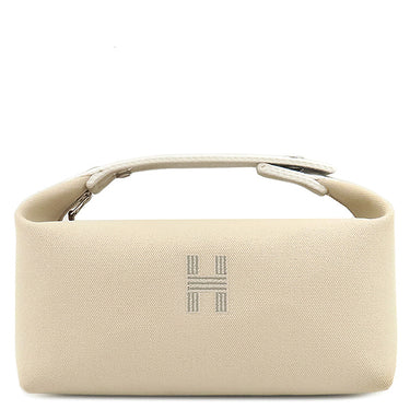 エルメス HERMES ブリッド ア ブラック PM ナチュラル トワルアッシュ ポーチ シルバー金具 新品 未使用 バニティ トワルH