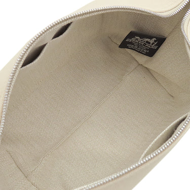 エルメス HERMES ブリッド ア ブラック PM ナチュラル トワルアッシュ ポーチ シルバー金具 新品 未使用 バニティ トワルH