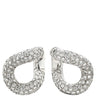 ポメラート Pomellato ダイヤモンド フープピアス ホワイトゴールド K18WG ダイヤモンド ピアス Au750 18K 18金 WG ダイヤ パヴェ レバーバック