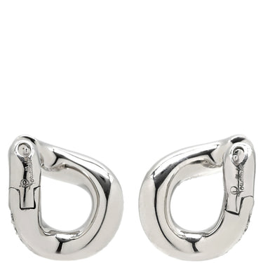 ポメラート Pomellato ダイヤモンド フープピアス ホワイトゴールド K18WG ダイヤモンド ピアス Au750 18K 18金 WG ダイヤ パヴェ レバーバック