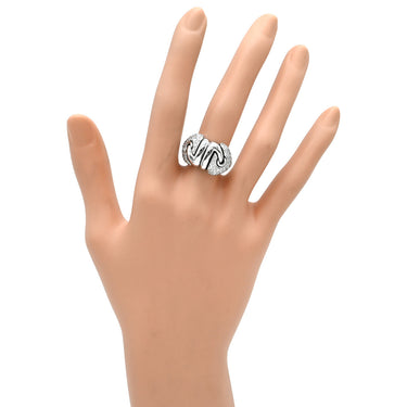 ブルガリ BVLGARI ドッピオクオーレ ホワイトゴールド K18WG ダイヤモンド リング 指輪 ダイヤモンド 750 18金 WG 8.5号