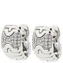 ブルガリ BVLGARI パレンテシ ホワイトゴールド K18WG ダイヤモンド ピアス 750WG 18金 ダイヤモンド パヴェ