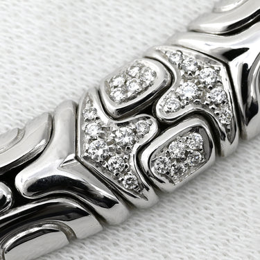 ブルガリ BVLGARI ホワイトゴールド パヴェダイヤモンド ネックレス ホワイトゴールド K18WG ダイヤモンド ネックレス BVLGARI Au750 ダイヤ チョーカー