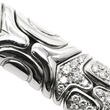 ブルガリ BVLGARI ホワイトゴールド パヴェダイヤモンド ネックレス ホワイトゴールド K18WG ダイヤモンド ネックレス BVLGARI Au750 ダイヤ チョーカー