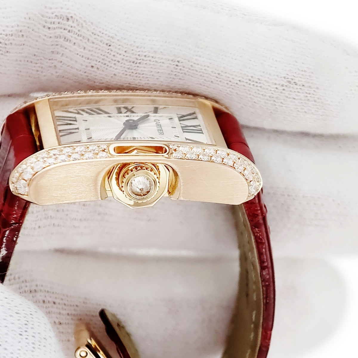 カルティエ Cartier タンク アングレーズ SM WT100013 クオーツ