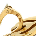 ブルガリ BVLGARI ドッピオ クオーレ ダイヤ イエローゴールド K18YG ダイヤモンド ピアス 750 18K 18金 ハートモチーフ